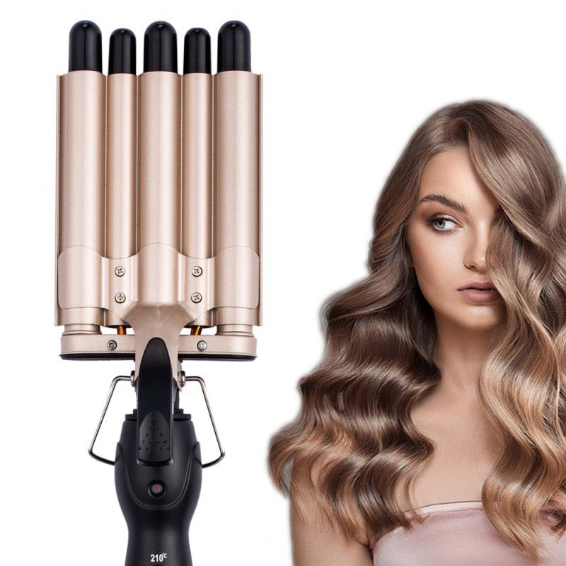 Water ripple curling iron